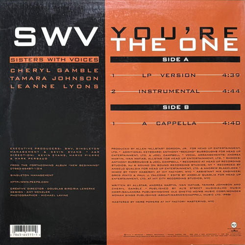 SWV / YOU'RE THE ONE – VINYL CHAMBER