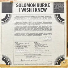 画像をギャラリービューアに読み込む, SOLOMON BURKE / I WISH I KNEW
