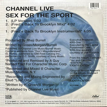 画像をギャラリービューアに読み込む, CHANNEL LIVE / SEX FOR THE SPORT
