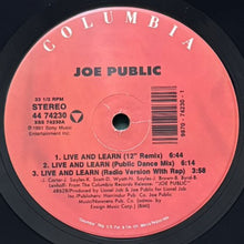 画像をギャラリービューアに読み込む, JOE PUBLIC / LIVE AND LEARN
