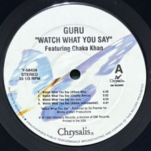 画像をギャラリービューアに読み込む, GURU / WATCH WHAT YOU SAY/RESPECT THE ARCHITECT
