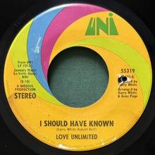 画像をギャラリービューアに読み込む, LOVE UNLIMITED / WALKIN' IN THE RAIN WITH THE ONE I LOVE/I SHOULD HAVE KNOWN
