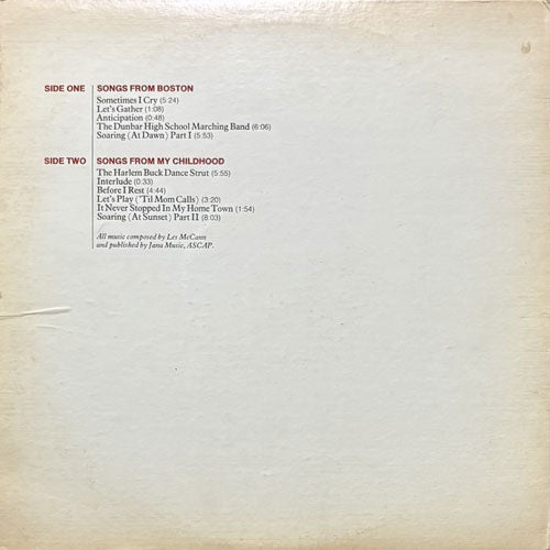 LES McCANN / LAYERS – VINYL CHAMBER
