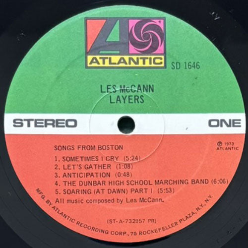LES McCANN / LAYERS – VINYL CHAMBER