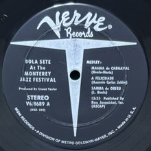 画像をギャラリービューアに読み込む, BOLA SETE / AT THE MONTEREY JAZZ FESTIVAL
