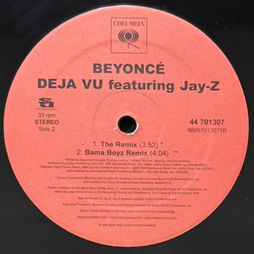 BEYONCE featuring JAY-Z / DEJA VU – VINYL CHAMBER