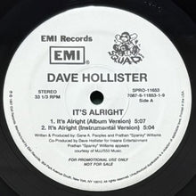 画像をギャラリービューアに読み込む, DAVE HOLLISTER / IT'S ALRIGHT
