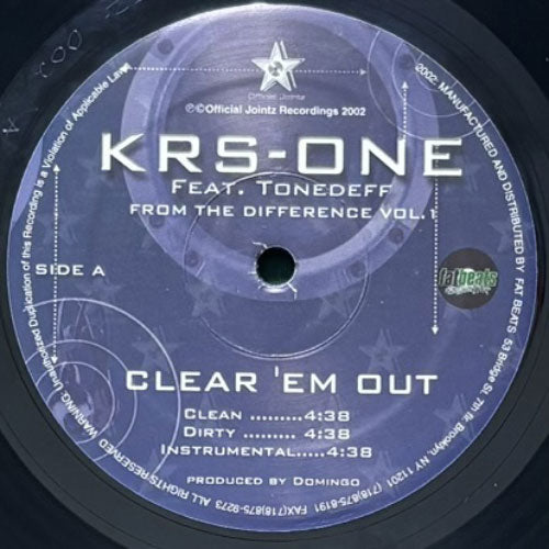 KRS-ONE/HIGH & MIGHTY / CLEAR 'EM OUT/RUMBLE – VINYL CHAMBER