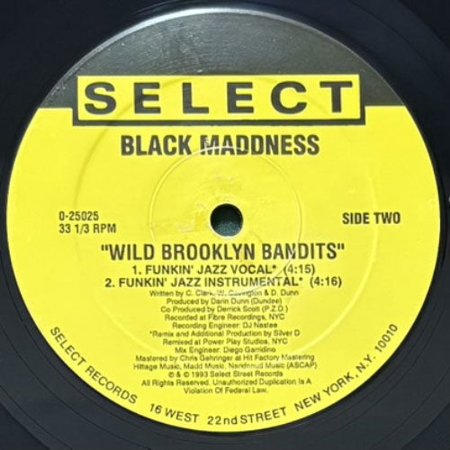 BLACK MADDNESS / WILD BROOKLYN BANDITS – VINYL CHAMBER
