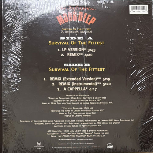 QUEEN'S HIPHOP 2LPセット MOBB DEEP USオリジナル MOBB DEEP / SURVIVAL OF THE FITTEST – VINYL CHAMBER
