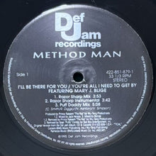 画像をギャラリービューアに読み込む, METHOD MAN / I'LL BE THERE FOR YOU/YOU'RE ALL I NEED TO GET BY/WHAT THE BLOOD CLOT
