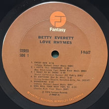 画像をギャラリービューアに読み込む, BETTY EVERETT / LOVE RHYMES

