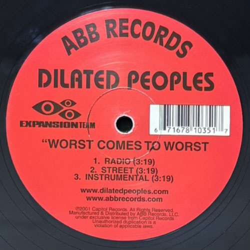 DILATED PEOPLES / WORST COMES TO WORST – VINYL CHAMBER
