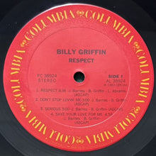 画像をギャラリービューアに読み込む, BILLY GRIFFIN / RESPECT
