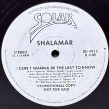 画像をギャラリービューアに読み込む, SHALAMAR / DEAD GIVEAWAY/I DON'T WANNA BE THE LAST TO KNOW
