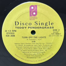 画像をギャラリービューアに読み込む, TEDDY PENDERGRASS / IF YOU KNOW LIKE I KNOW/TURN OFF THE LIGHTS
