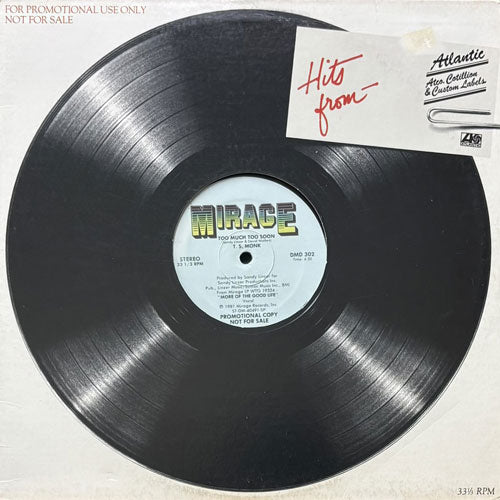 T.S. MONK / TOO MUCH TOO SOON – VINYL CHAMBER