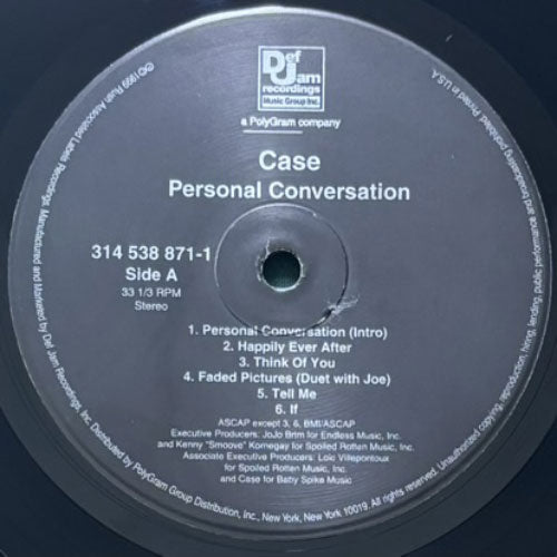 CASE / PERSONAL CONVERSATION – VINYL CHAMBER