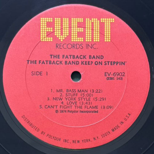 FATBACK BAND / KEEP ON STEPPIN' – VINYL CHAMBER