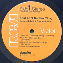 画像をギャラリービューアに読み込む, BOOBIE KNIGHT &amp; THE SOULCIETY / SOUL AIN'T NO NEW THING
