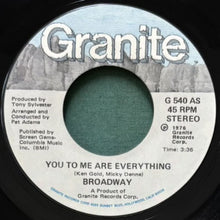 画像をギャラリービューアに読み込む, BROADWAY / YOU TO ME ARE EVERYTHING
