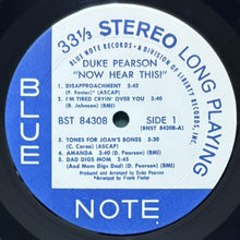 画像をギャラリービューアに読み込む, DUKE PEARSON / NOW HEAR THIS
