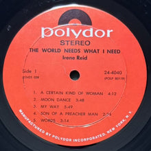 画像をギャラリービューアに読み込む, IRENE REID / THE WORLD NEEDS WHAT I NEED
