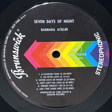 画像をギャラリービューアに読み込む, BARBARA ACKLIN / SEVEN DAYS OF NIGHT
