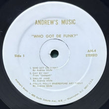 画像をギャラリービューアに読み込む, ANDREW WHITE / WHO GOT DE FUNK?
