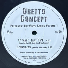 画像をギャラリービューアに読み込む, GHETTO CONCEPT / THE VINYL SERIES VOLUME 1
