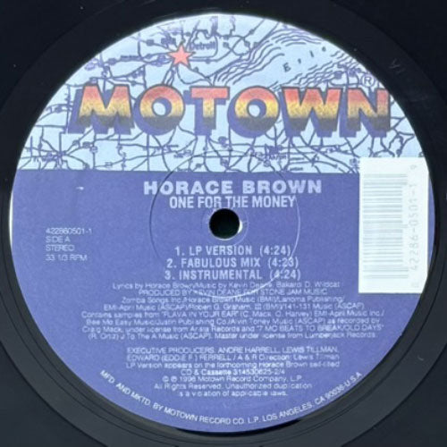 HORACE BROWN / ONE FOR THE MONEY/TASTE YOUR LOVE – VINYL CHAMBER