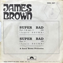 画像をギャラリービューアに読み込む, JAMES BROWN / SUPER BAD (PARTS 1, 2 &amp; 3)
