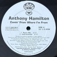 画像をギャラリービューアに読み込む, ANTHONY HAMILTON / COMIN' FROM WHERE I'M FROM
