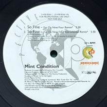 画像をギャラリービューアに読み込む, MINT CONDITION / SO FINE/HARMONY
