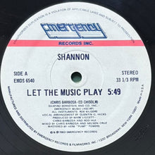 画像をギャラリービューアに読み込む, SHANNON / LET THE MUSIC PLAY
