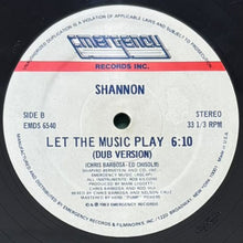 画像をギャラリービューアに読み込む, SHANNON / LET THE MUSIC PLAY
