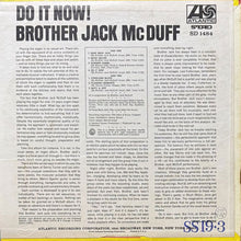 画像をギャラリービューアに読み込む, BROTHER JACK McDUFF / DO IT NOW!
