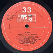 画像をギャラリービューアに読み込む, MONTY ALEXANDER / RASS!
