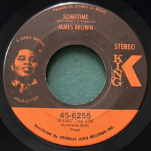 画像をギャラリービューアに読み込む, JAMES BROWN / LET A MAN COME IN AND DO THE POPCORN PART ONE/SOMETIME
