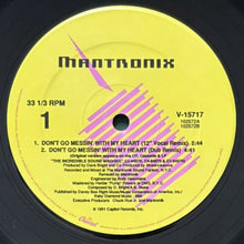 画像をギャラリービューアに読み込む, MANTRONIX / DON'T GO MESSIN' WITH MY HEART
