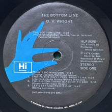 画像をギャラリービューアに読み込む, O.V. WRIGHT / THE BOTTOM LINE
