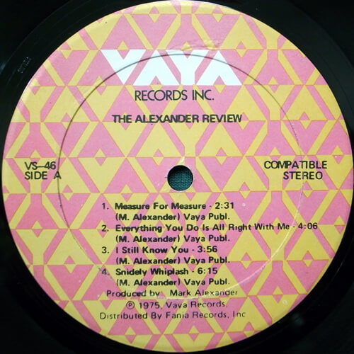 ALEXANDER REVIEW / ALEXANDER REVIEW – VINYL CHAMBER