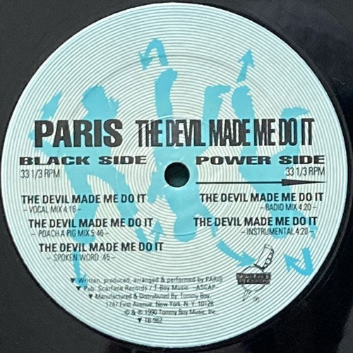 PARIS / THE DEVIL MADE ME DO IT – VINYL CHAMBER