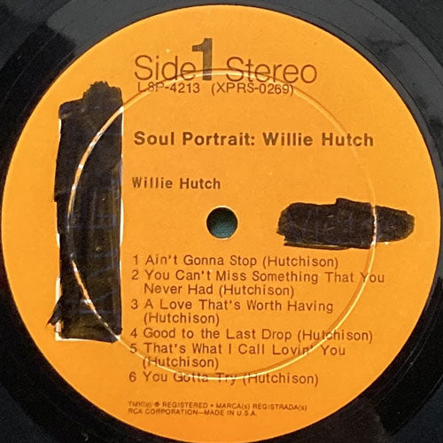 レコード Willie Hutch – Soul Portrait レコード LP