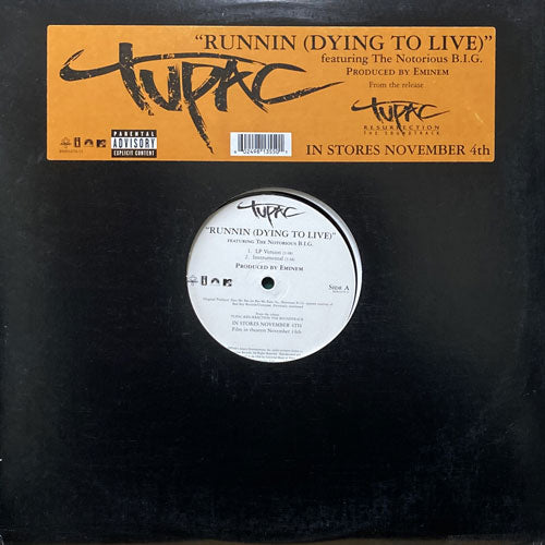 TUPAC (2PAC) / RUNNIN (DYING TO LIVE) – VINYL CHAMBER