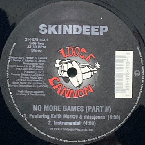 SKINDEEP / EVERYBODY/NO MORE GAMES (PART II) – VINYL CHAMBER