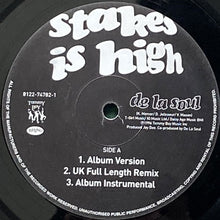 画像をギャラリービューアに読み込む, DE LA SOUL / STAKES IS HIGH
