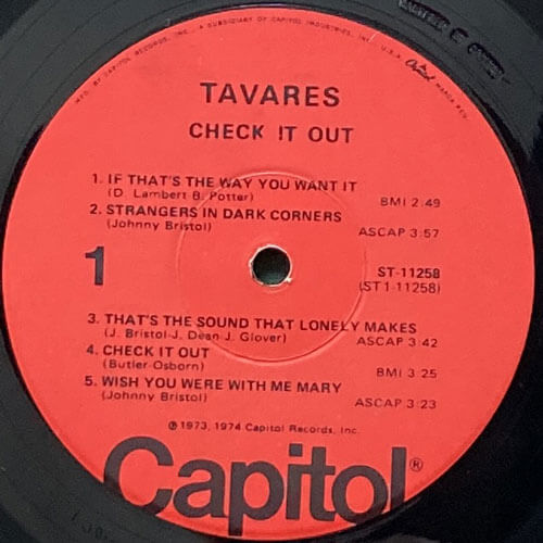 レア◆Belini Tavares Vazante アナログレコード LP TAVARES / CHECK IT OUT – VINYL CHAMBER