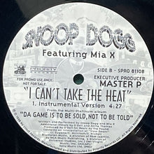 画像をギャラリービューアに読み込む, SNOOP DOGG featuring MIA X / I CAN&#39;T TAKE THE HEAT
