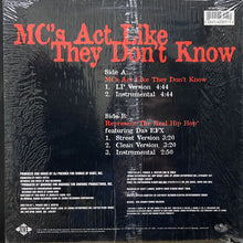 画像をギャラリービューアに読み込む, KRS-ONE / MC&#39;s ACT LIKE THEY DON&#39;T KNOW/REPRESENT THE REAL HIP HOP
